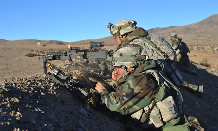 1st Cavalry troops at National Training Center